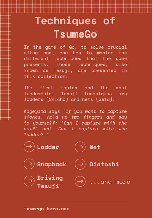 Tsumego Collection: Techniques of TsumeGo 